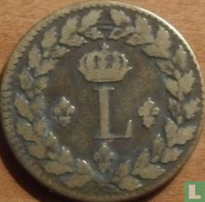 France 1 décime 1815 (L - sans points) - Image 2