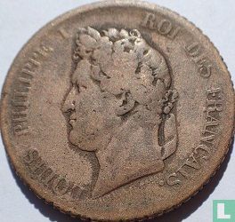 French colonies 5 centimes 1839 - Image 2