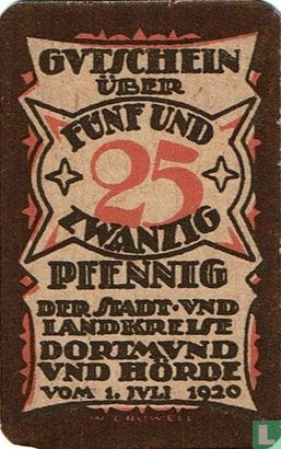 Dortmund 25 Pfennig 1920 - Bild 1