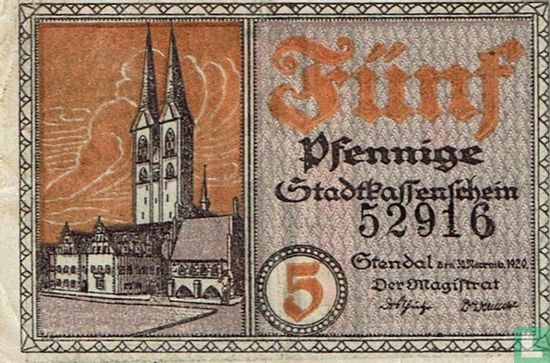 Stendal 5 Pfennig 1920 - Image 1