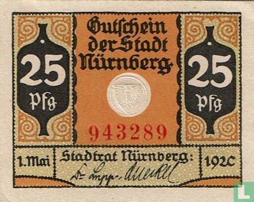Nürnberg 25 Pfennig 1920 - Afbeelding 1