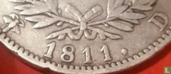 France 5 francs 1811 (D) - Image 3