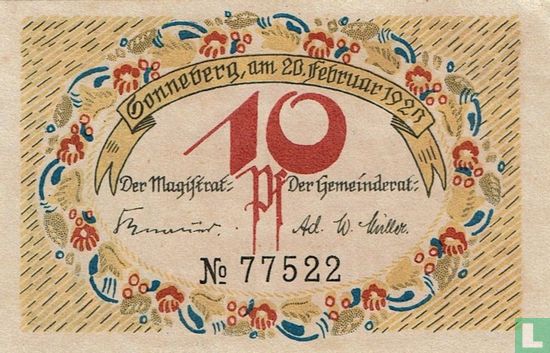 Sonneberg 10 Pfennig 1920 - Image 1
