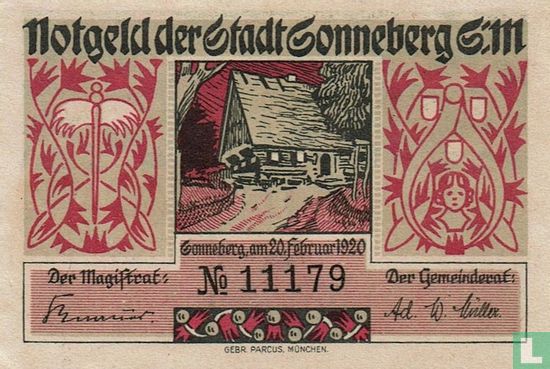 Sonneberg 50 Pfennig 1920 - Afbeelding 1