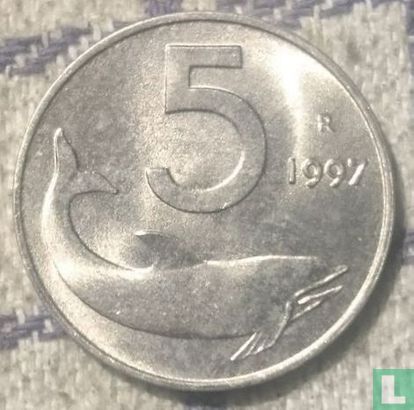 Italië 5 lire 1997 - Afbeelding 1