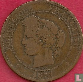 France 10 centimes 1879 - Image 1