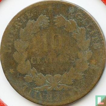 France 10 centimes 1877 (K) - Image 2