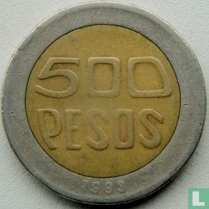 Colombia 500 pesos 1993 - Afbeelding 1