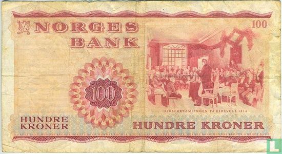 Noorwegen 100 Kroner 1969 - Afbeelding 2