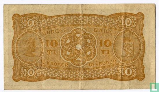 Norwegen 10 Kroner 1922 - Bild 2