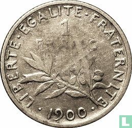 Frankrijk 1 franc 1900 - Afbeelding 1