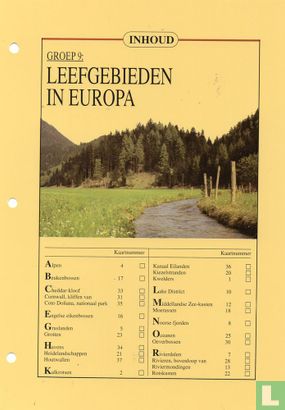 Inhoud - Groep 9: Leefgebieden in Europa - Bild 1