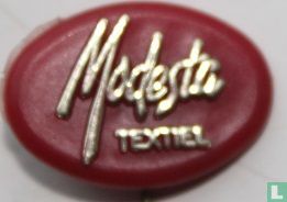 Modesta textiel [goud op rood]