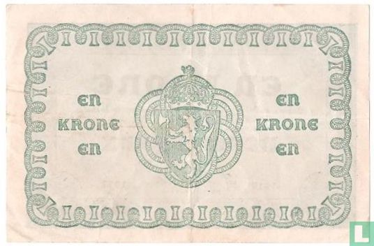 Norvège 1 Krone 1917 - Image 2
