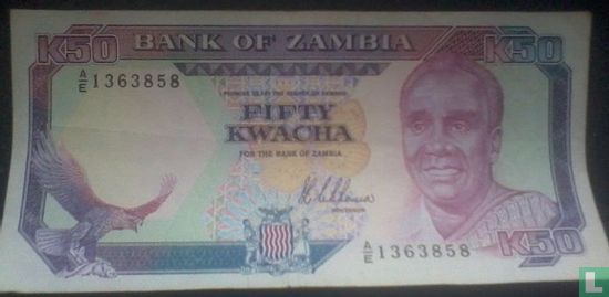 Zambie 50 Kwacha ND (1989-91) - Image 1