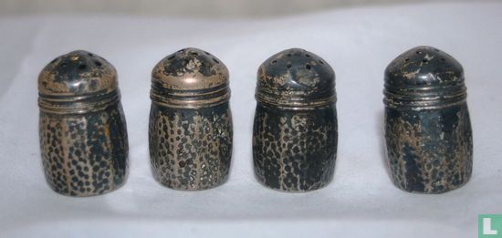 Antieke 925 sterling zilveren zoutvaatjes - Bild 1