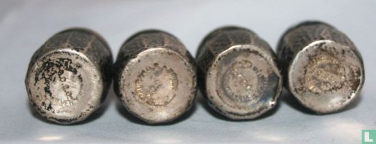 Antieke 925 sterling zilveren zoutvaatjes - Afbeelding 2