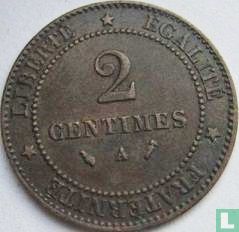France 2 centimes 1887 - Image 2