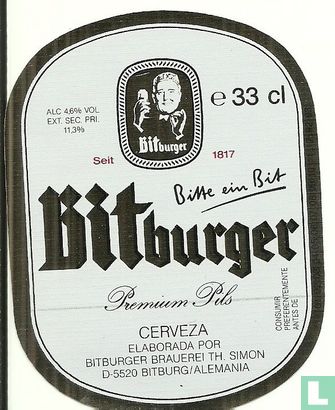 Bitburger Cerveza