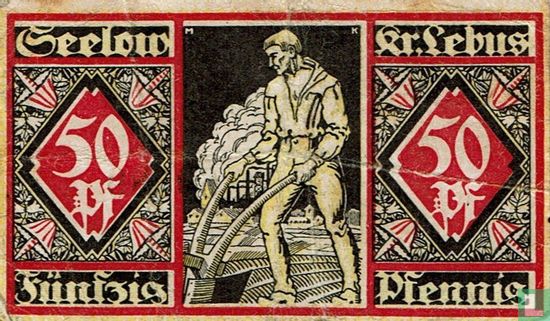Seelow 50 Pfennig 1920 - Afbeelding 1