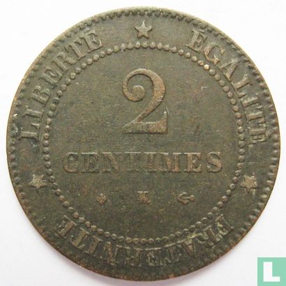 Frankrijk 2 centimes 1878 (K) - Afbeelding 2