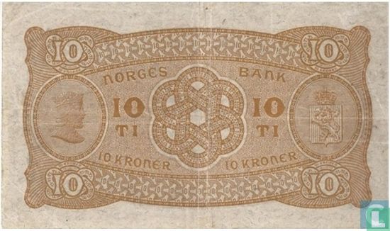 Norwegen 10 Kroner 1944 - Bild 2