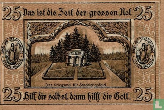 Stadtlengsfeld 25 Pfennig 1919 (donker) - Afbeelding 2