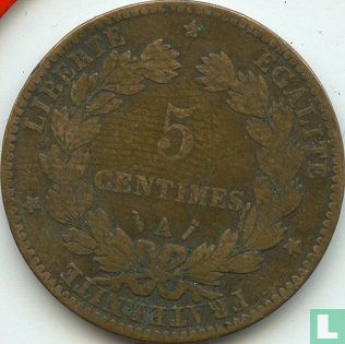 Frankrijk 5 centimes 1885 - Afbeelding 2