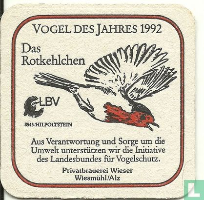 Das Rotkehlchen Vogel des Jahres 1992 / Wieser - Bild 1