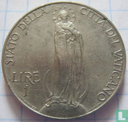 Vatican 1 lira 1932 - Image 2