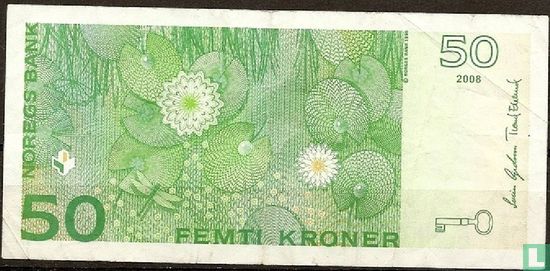 Noorwegen 50 Kroner 2008 - Afbeelding 2
