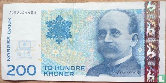 Norvège 200 Kroner 2009 - Image 1