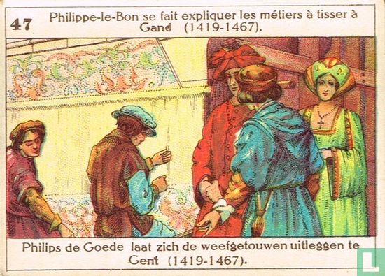 Philips de Goede laat zich de weefgetouwen uitleggen te Gent (1419-1467) - Image 1