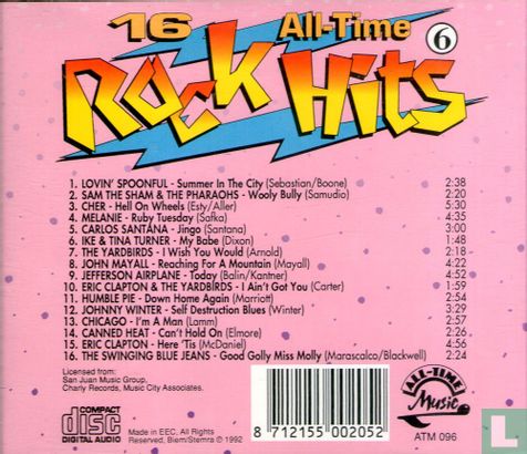 16 All Time Rock Hits 6 - Afbeelding 2