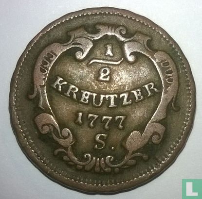 Austria ½ kreutzer 1777 - Image 1
