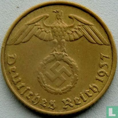 Duitse Rijk 5 reichspfennig 1937 (A) - Afbeelding 1