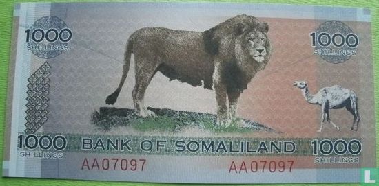 Somaliland 1.000 Shillings 2006 - Afbeelding 2