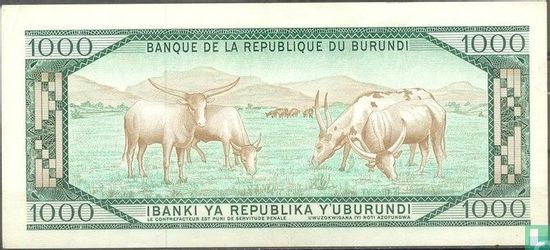 Burundi 1,000 Francs 1982 - Image 2