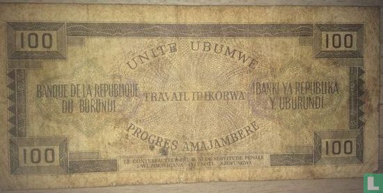 Burundi 100 Francs 1968 - Afbeelding 2