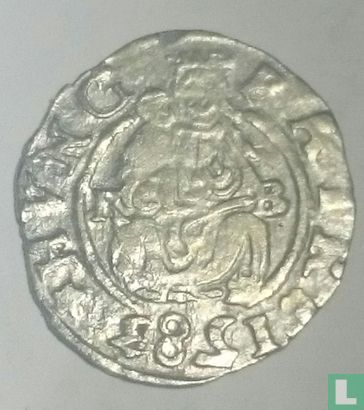 Hongarije  1 denar  1583 - Afbeelding 1