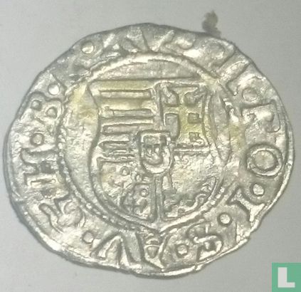 Hongarije  1 denar  1583 - Afbeelding 2