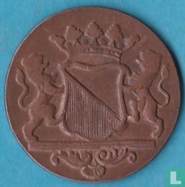 Utrecht 1 duit 1788 (cuivre - 17 et 88 plus éloignés) - Image 2