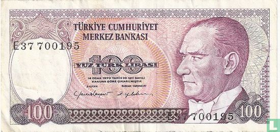Turquie 100 Lira  - Image 1