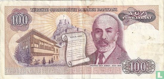Turquie 100 Lira  - Image 2