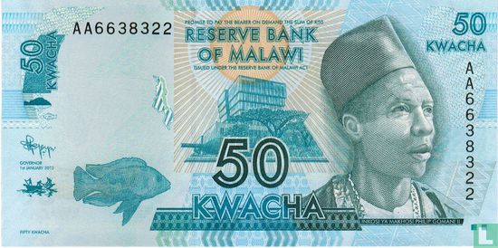 Malawi 50 Kwacha 2012 - Image 1