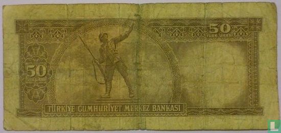 Turkije 50 Lira ND (1971/L1970) - Afbeelding 2