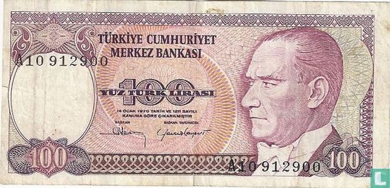 Turkey 100 Lira ND (1983/L1970) P194a1 - Image 1