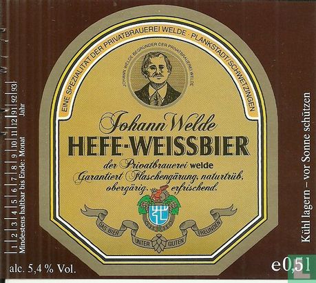 Johann Welde Hefe-Weissbier