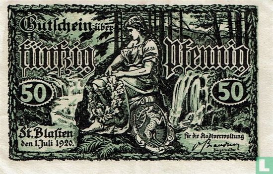 St. Blasien 50 Pfennig 1920 - Afbeelding 1