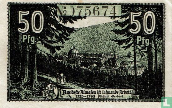 St. Blasien 50 Pfennig 1920 - Afbeelding 2